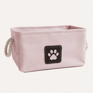 Кошик для зберігання іграшок для собак PetLobby - Paw Box Pink