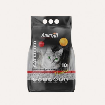 Наповнювач бентонітовий без аромату AnimAll - Білий, 10 л