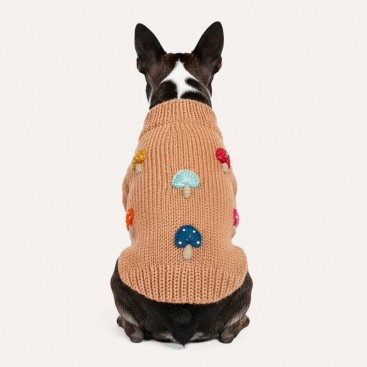 Светр для собак Фенсі з грибочками goodboy.swtrs - Beige,S