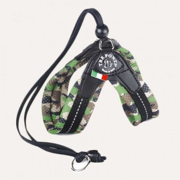 Мягкая сетчатая шлейка с регулируемым объемом Tre Ponti - Camouflage Mesh - Green, Размер 1.5