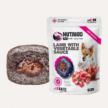 LK Baits Pet Nutrigo Treat Lamb Функціональні ласощі з ягням та овочевим соусом для собак 150 г