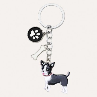 Брелок с чихуахуа Woody - Black Chihuahua
