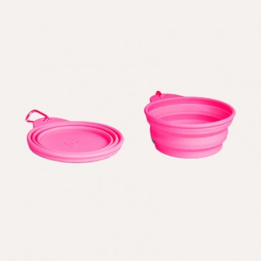 Дорожня складна миска для собак Zee.Dog - Go Bowl, pink L