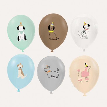 Набор из 36 шариков - Multicolored with dogs