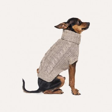 Бежевый свитер из шерсти альпака