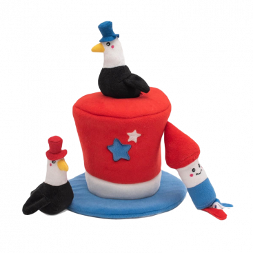 Игрушка для собак цилиндр ZippyPaws - Americana Top Hat