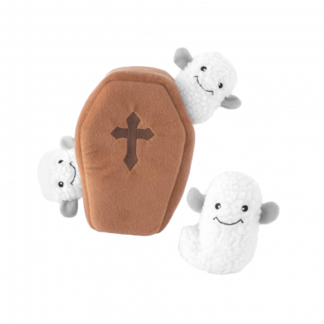Игрушка гроб с привидениями Zippy Paws - Halloween Coffin with Ghosts