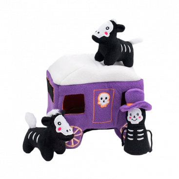 Набор плюшевых игрушек карета с мертвецами Zippy Paws - Halloween Burrow - Haunted Carriage