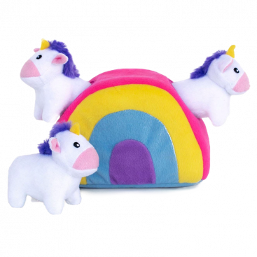 Іграшка для собак, єдинороги у веселці ZippyPaws – Unicorns in Rainbow