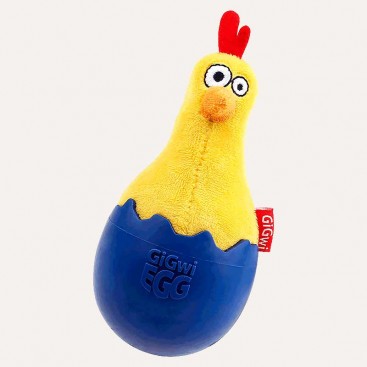 Іграшка для собак Курча-неваляшка GiGwi - Egg 14 см