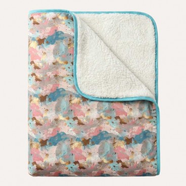Двухстороннее водонепроницаемое одеяло с мехом Montmorency - Pastel Clouds 100х77 см