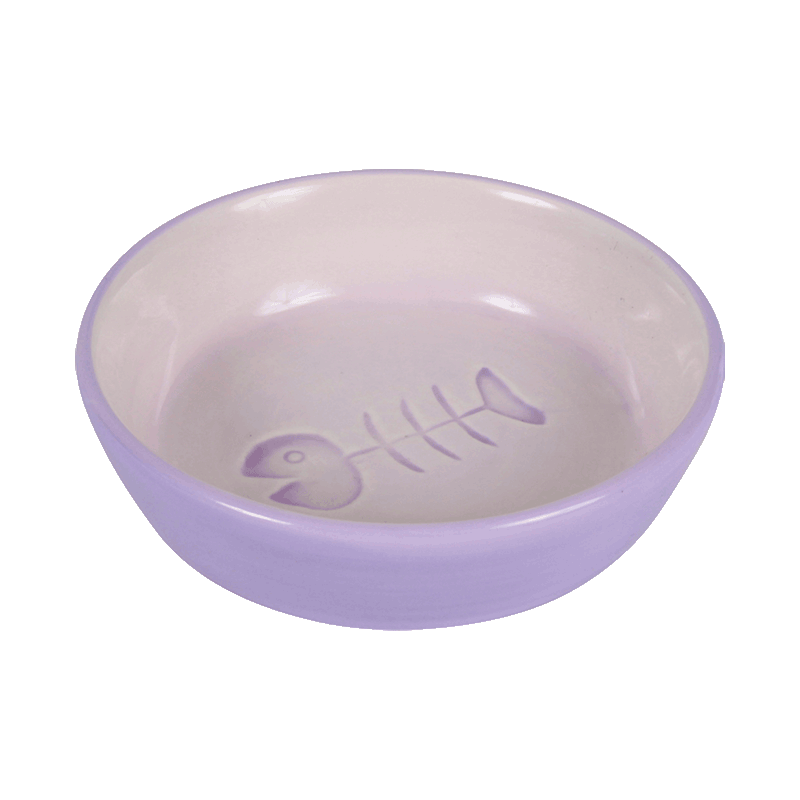 Керамічна миска для котів Trixie 13 см / 200 мл violet