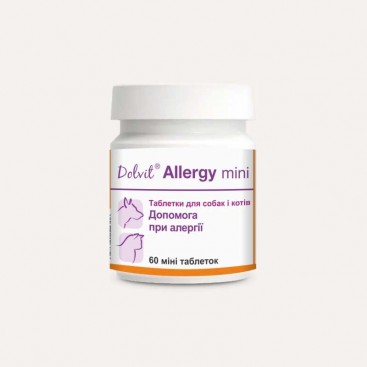 Dolvit Allergy міні для собак і котів 60 табл