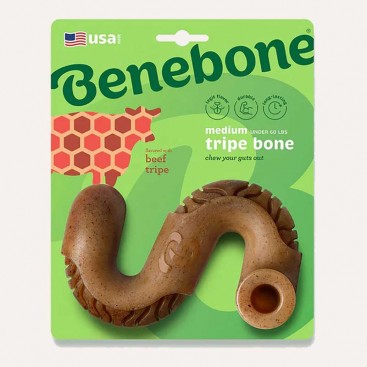 Жевательная игрушка для собак, говяжий рубец Benebone - Beef tripe, S