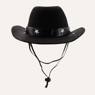 Шляпа для домашних животных Pet Western - Black, M