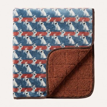 Двухстороннее одеяло с мехом Montmorency - Funny Dogs 100х77 см
