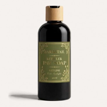 Рідке мило-рефілер для лап з ароматом евкаліпта, вет лінія Bark&Tail-Vet Line liquid paw soap, 500мл Рідке мило-рефілер для лап з ароматом евкаліпта, вет лінія Bark&Tail-Vet Line liquid paw soap, 500мл