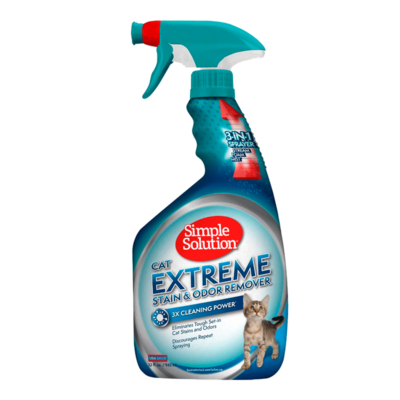 Засіб для знищення плям і запахів від котів Simple Solution - Cat Extreme Stain&Odor Remover