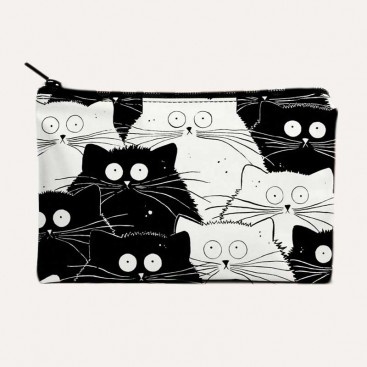 Косметичка з чорно-білими котами Confession - Black&White Cats