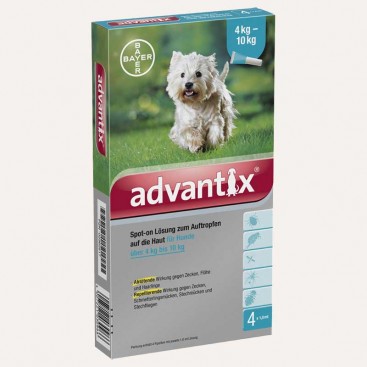 Краплі для невеликих собак від зовнішніх паразитів Advantix 4-10кг (1 піпетка)
