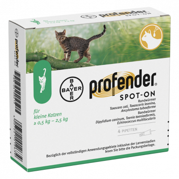 Краплі для захисту невеликих котів від паразитів Profender Spot-on 0,5-2,5 кг (1 піпетка)