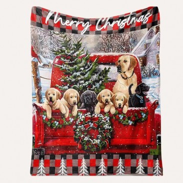 Плед для тварин Home Creative - Christmas Labradors, 70х100 см