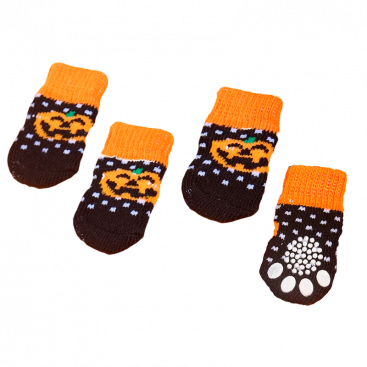 Шкарпетки Halloween білий горошок 4 шт - Pet Socks, M 3х7,5 см