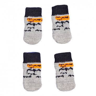 Носки Halloween с летучими мышами 4 шт - Pet Socks, M: 4х7.5 см