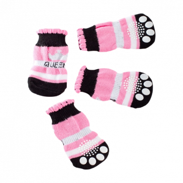 Шкарпетки Queen 4 шт - Dog Socks, M: 3,5-4x3 см