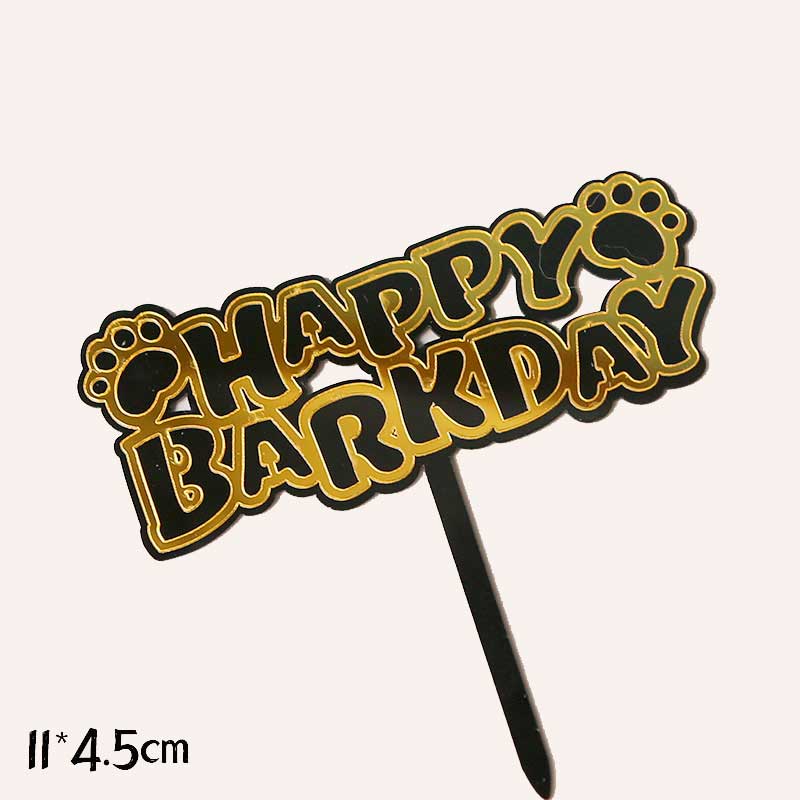 Топпер для собак для декорування капкейків MJCakedecor - Happy Barkday