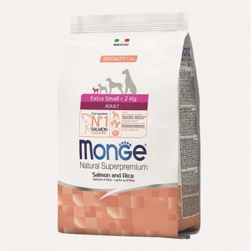Сухий корм для найменших собак із лососем Monge - Extra Small Adult - Salmon with Rice, 2.5 кг