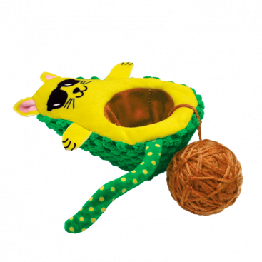 Іграшка з ктячою м'ятою кіт-авокадо Kong - Wrangler