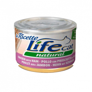 Консерви для котів з куркою, шинкою і стручковою квасолею LifeCat - Le Ricette 150 г