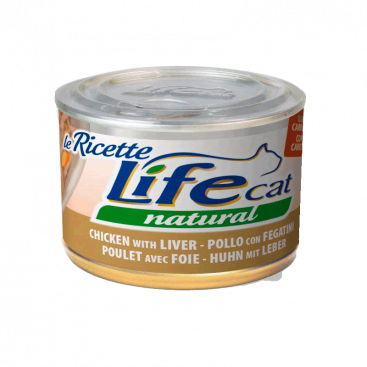 Консерви для котів з куркою, печінкою і морквою LifeCat - Le Ricette 150 г