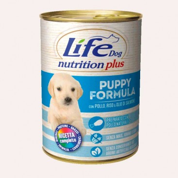 Консерви для цуценят з куркою і рисом LifeDog - Nutrition Plus Puppy Formula 400 г