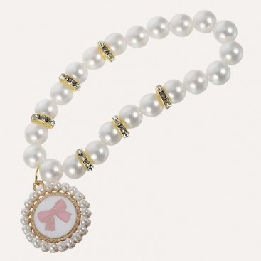 Ошейник-украшение для домашних животных - Pink Bow Coin, (25 см)