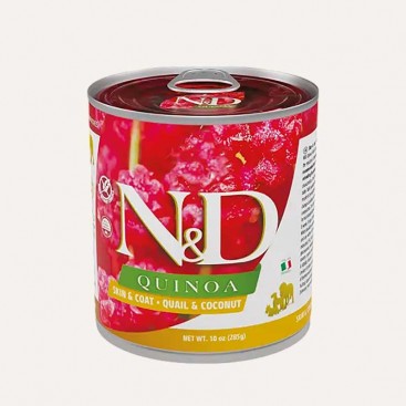 Вологий корм для собак перепілка, кіноа, кокос Farmina - Skin&Coat ADULT ALL BREEDS, 285 г