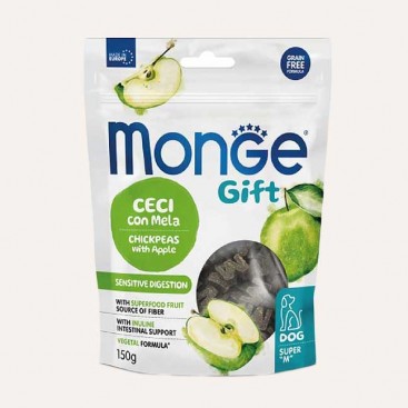 Ласощі для собак нут з яблуком Monge - Gift Dog Sensitive, 150 г