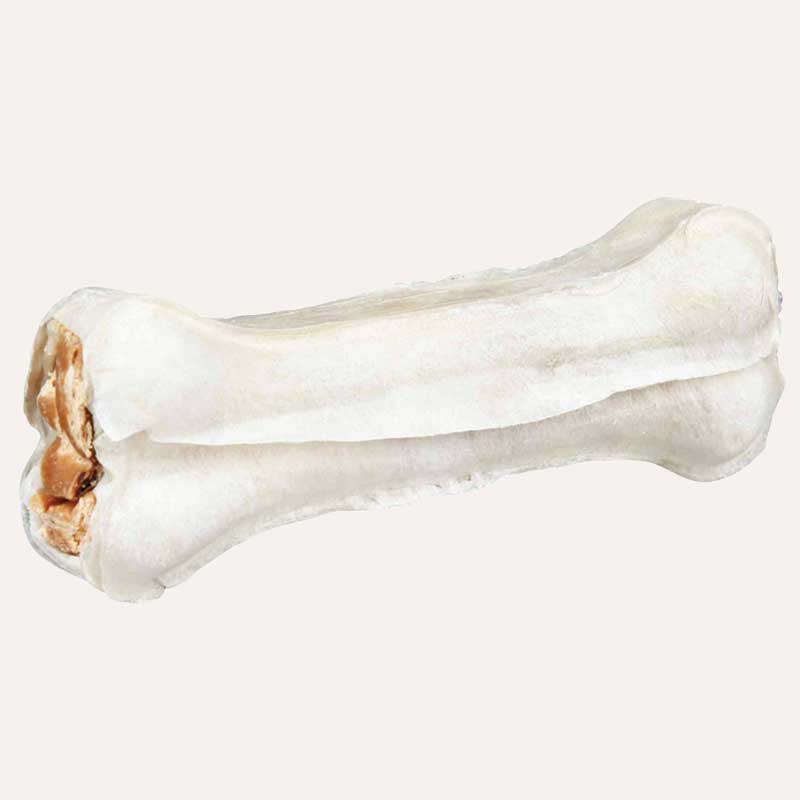 Кісточка з пресованим м'ясом качки Trixie - Denta Fun Duck Chewing Bone 10 см