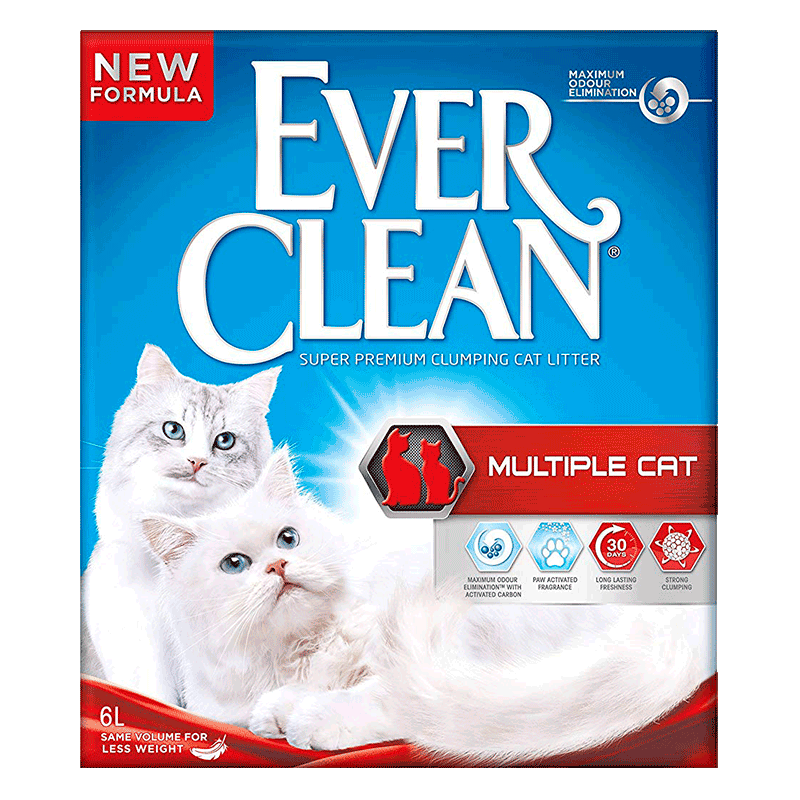 Наполнитель для кошачьих туалетов Ever Clean - Multiple Cat 6 л