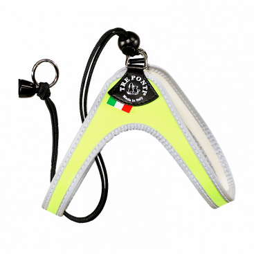 Шлея з регульованим об’ємом Tre Ponti -  Easy Fit Neon Silver Yellow, розмір 1.5