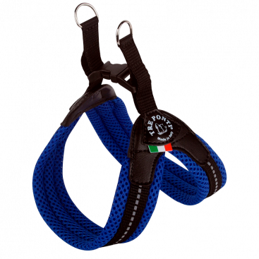 Мягкая сетчатая шлея Tre Ponti - East Fit Genesis Mesh, plastic clasp - Blue, размер 4