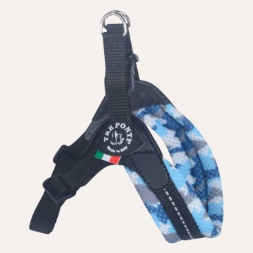 Мягкая сетчатая шлея Tre Ponti - Easy Fit Camouflage Mesh Blue, размер 1