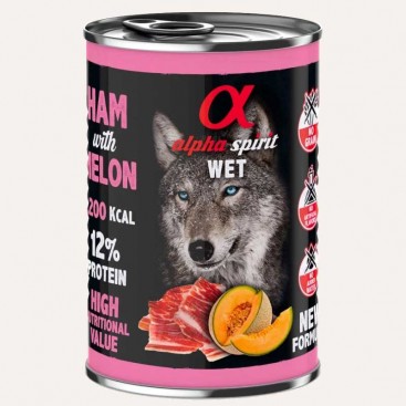 Консерви для собак шинка та диня AlphaSpirit - Ham with melon 400 г