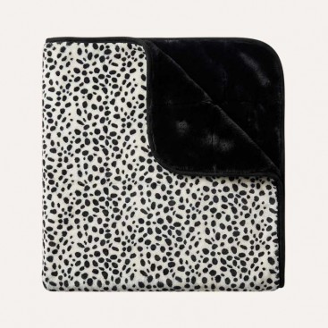 Двухстороннее одеяло с мехом Montmorency - Dalmatian 100х77 см