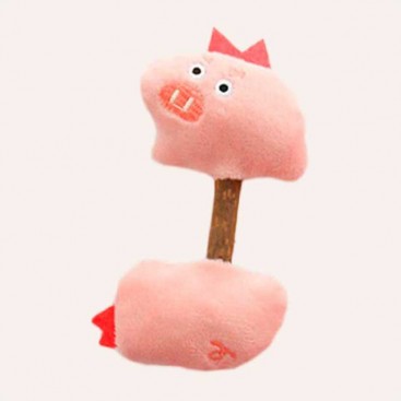 Іграшка з натуральним деревом та котячою м'ятою Naturally - Pig