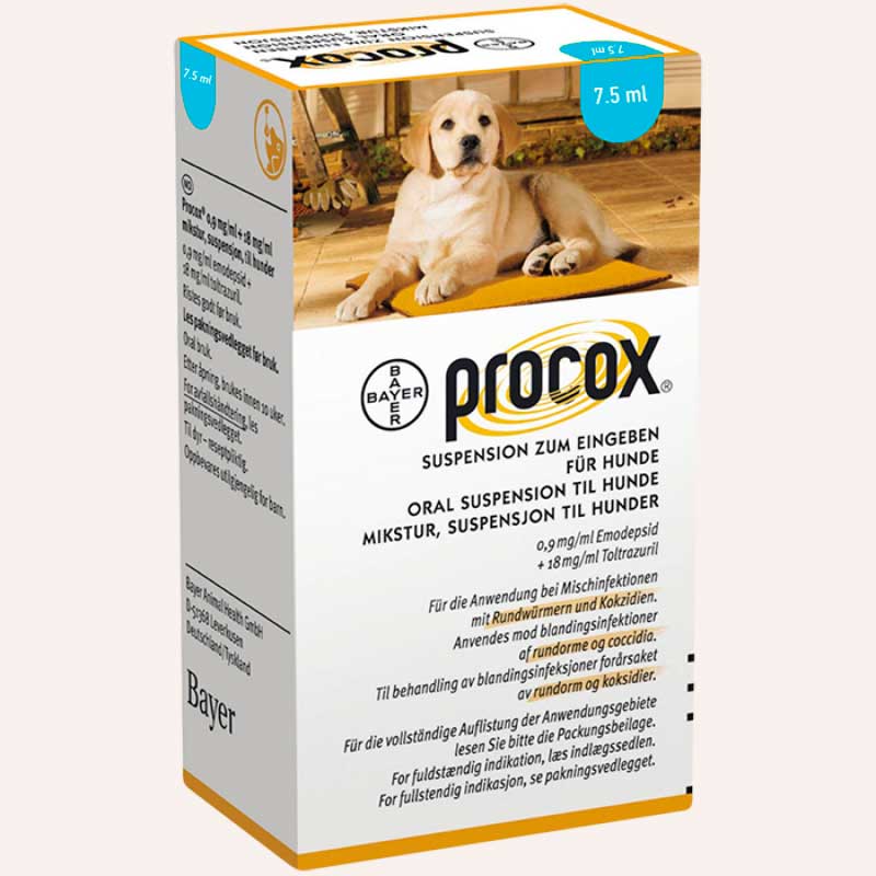 Антигельминтик для щенков широкого спектра действия в виде суспензии Procox