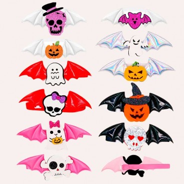Бабочка для животных в виде крыльев летучей мыши PartyBoo - Halloween patent lurex bowtie