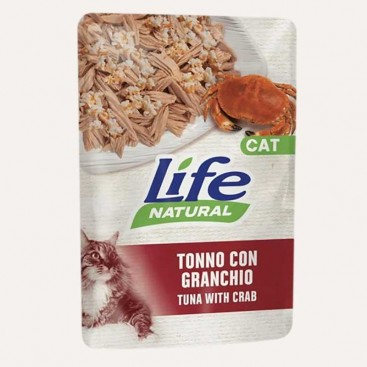 Консерва для стерилізованих котів тунець з крабом LifeCat 70 г