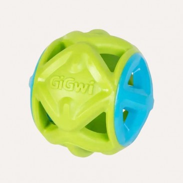 Іграшка для собак м'яч салатовий гумовий GiGwi - Basic EDGE, 9 см